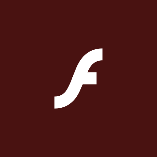 Adobe, flashplayer, square icon