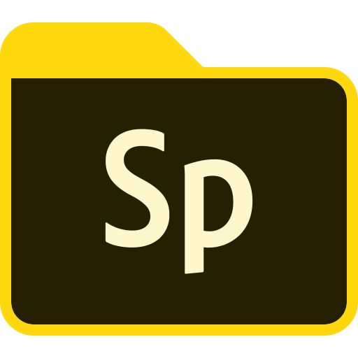 Adobe, folder, spark icon