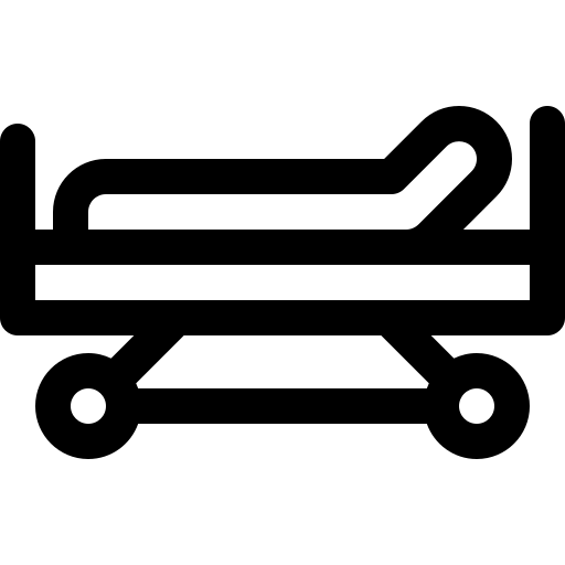 Bed, clinic, healthcare, hospital, patient icon