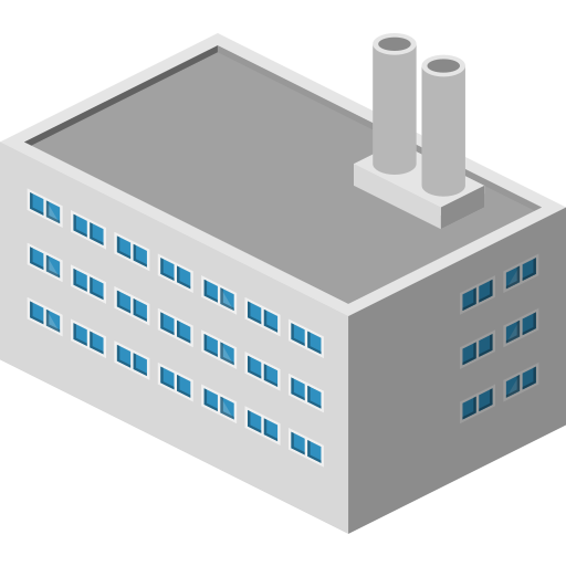 Building, factory icon