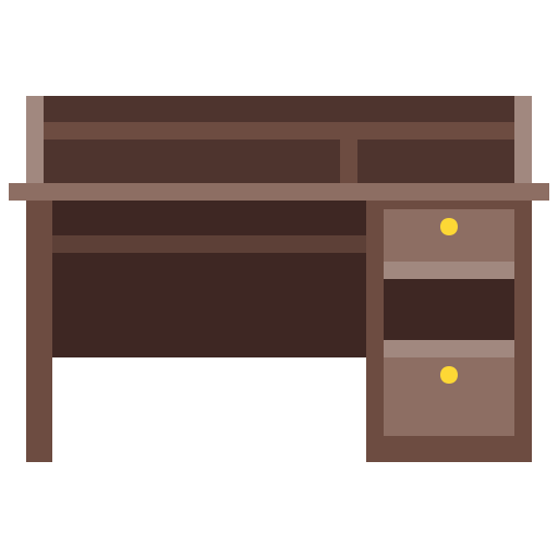 Desk, house, furniture, home, interior, office icon