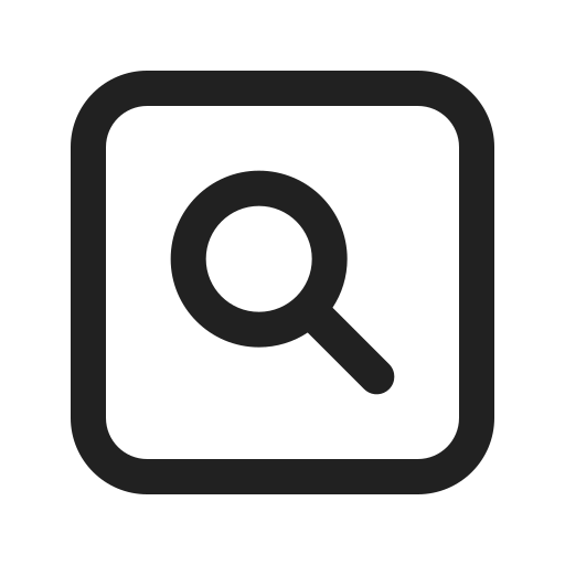 Ic, fluent, search, square, regular icon