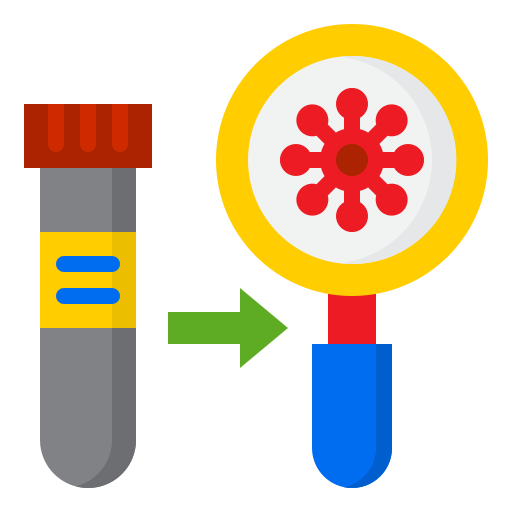 Corona, covid19, lab, search, virus icon