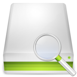 Disk, hard, search icon