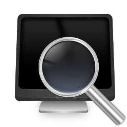 Computer, search icon
