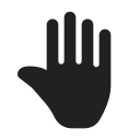 Ic,Fluent,Hand,Left,Filled