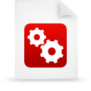 File, document, paper, red icon