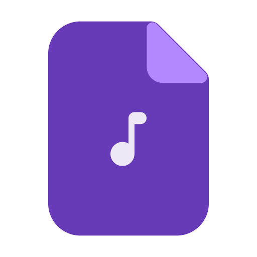 Ext, audio, generic, music, song, multimedia, file icon