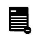 Delete, document, file, page, paper, documents icon