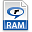 File, extension, ram icon
