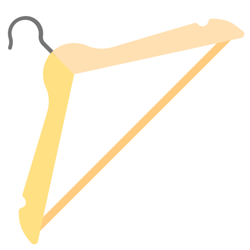 Hangers, house, clothes, hanger, wood icon