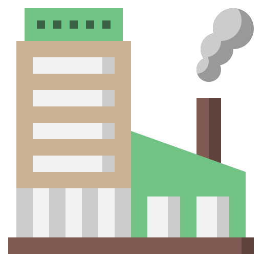 And, architecture, contamination, factory, industrial, industry, pollution icon