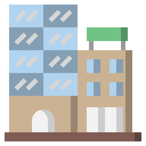 And, architecture, city, hostel, hotel, vacations icon