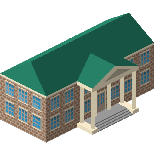 Building, court, courthouse icon