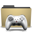 Manilla, folder, games icon