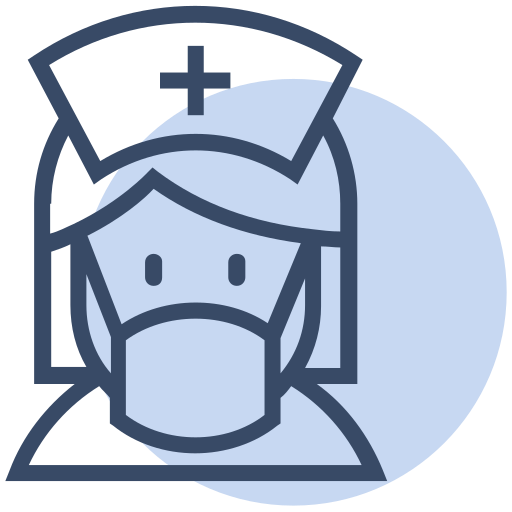 Corona, coronavirus, doctor, healthcare, mask, nurse, virus icon