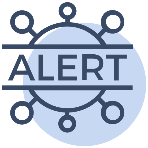 Alert, corona, coronavirus, covid19, genome, infection, virus icon