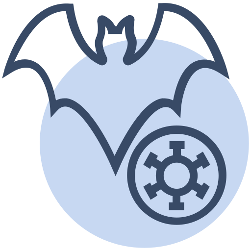 Animal, bat, corona, coronavirus, genome, spread, virus icon