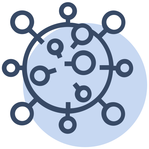 Corona, coronavirus, covid19, genome, infection, spread, virus icon