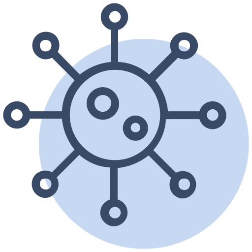 Corona, coronavirus, covid19, genome, infection, spread, virus icon