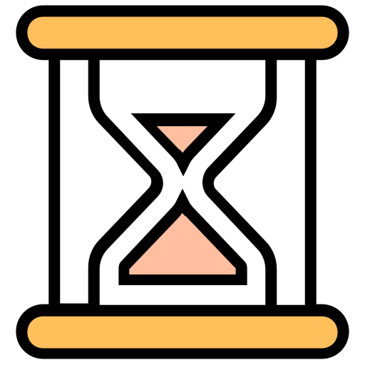 Corona, coronavirus, hourglass, timer, virus, waiting icon