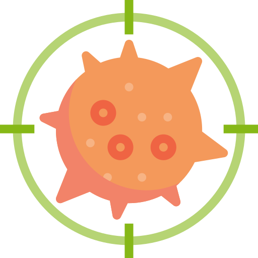 Antivirus, coronavirus, detect, heal, kill, target, virus icon