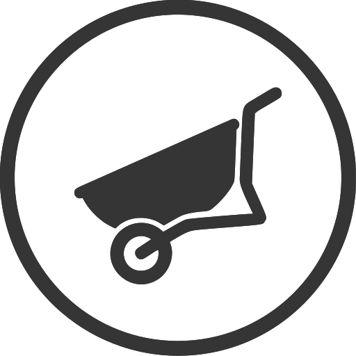 Diy, wheelbarrow, barrow, building, equipment, tool icon
