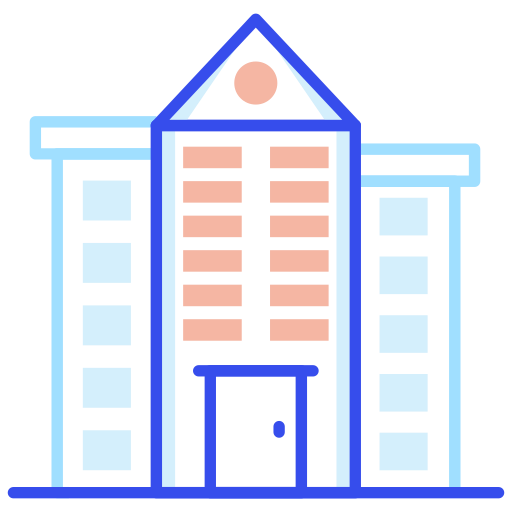 Apartment, building, city, architecture, construction icon