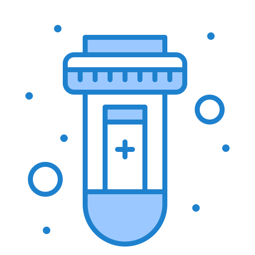 Blood, test, tube, virus icon