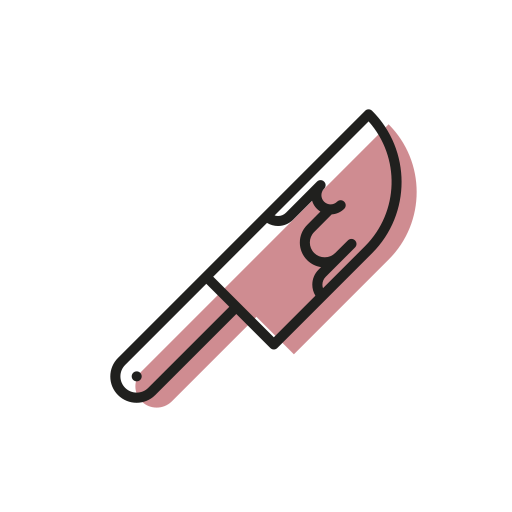 Blood, cut, halloween, killer, knife, scary, sweet icon
