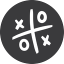 Game, tac, tic, grey, toe icon