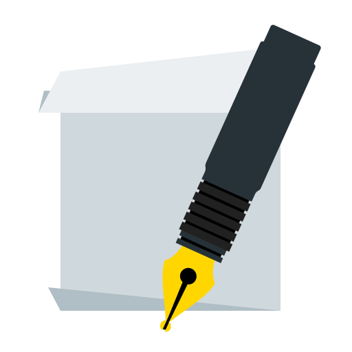 Pen, document, paper, sheet icon
