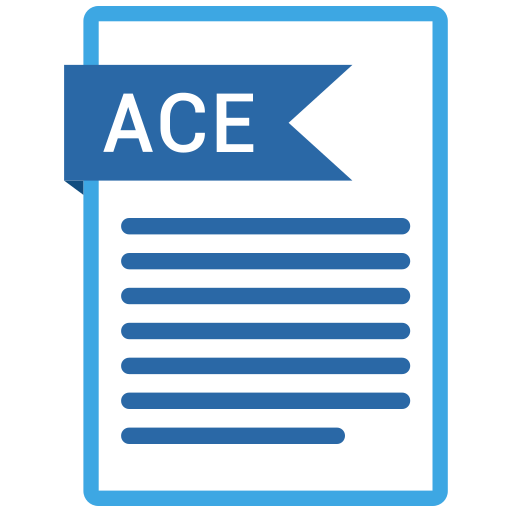 Ace, document, extension, folder, paper icon