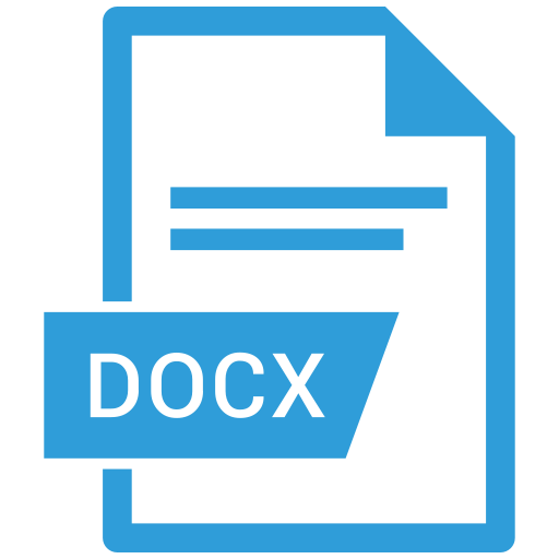 Document, docx, extension, file icon