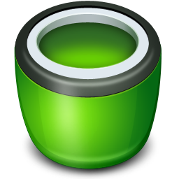 Bin, empty, recycle icon