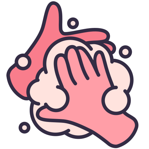 Cleaning, coronavirus, covid, hands, rub, soap, wash icon