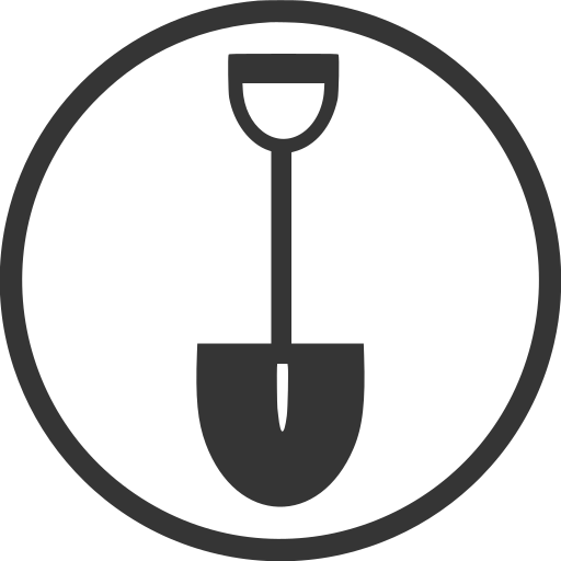 Diy, shovel, construction, gardening, spade, tool icon