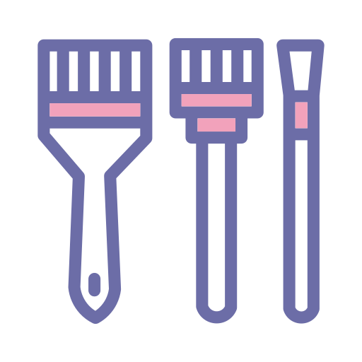 Paint, brush, renovation, house, brushes icon