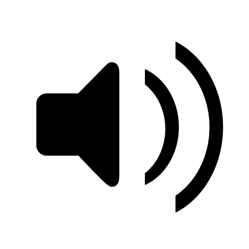 Audio, sound, speaker, volume icon