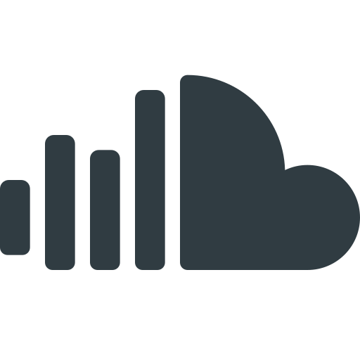 Cloud, logo, media, social, sound icon