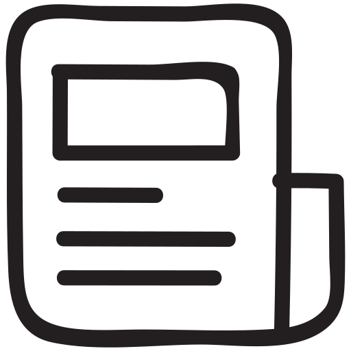 Blog, information, media, newspaper, paper, press, survey icon