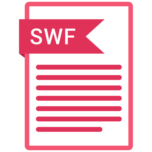 Document, extension, folder, paper, swf icon