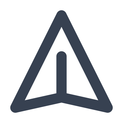 Airplane, paper icon