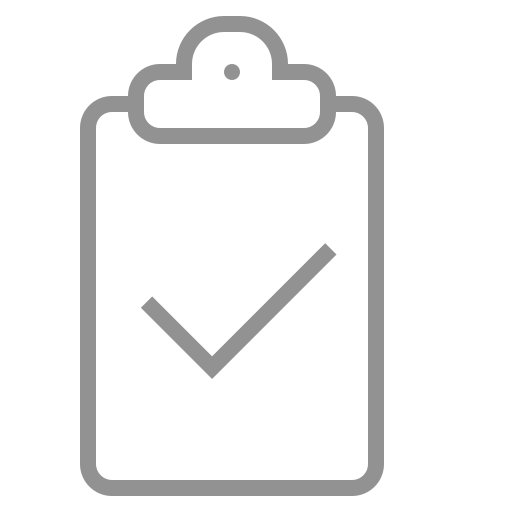 Checked, clipboard icon