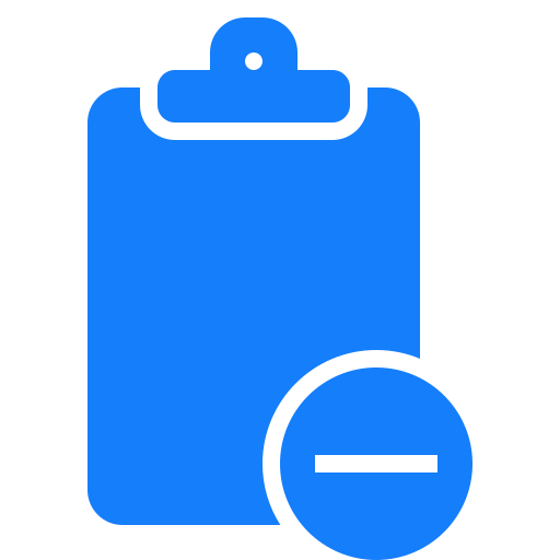 Clipboard, remove icon
