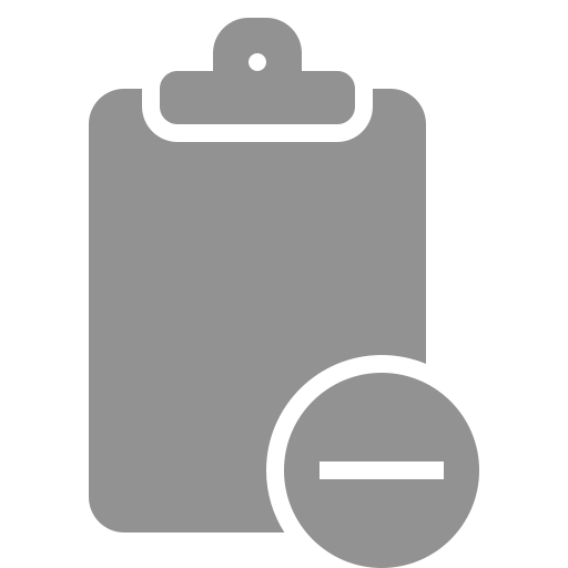 Clipboard, remove icon