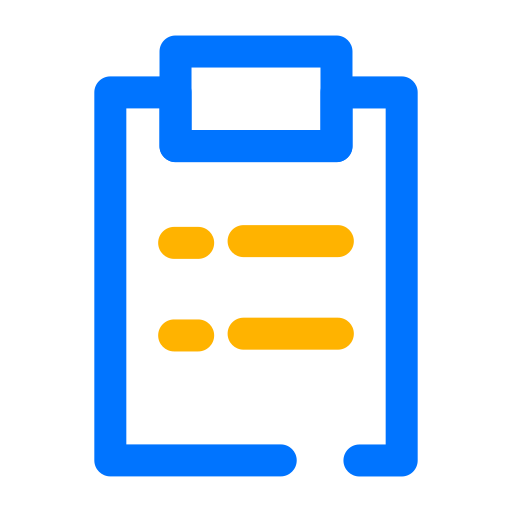 Clipboard, list, checklist, menu, check icon