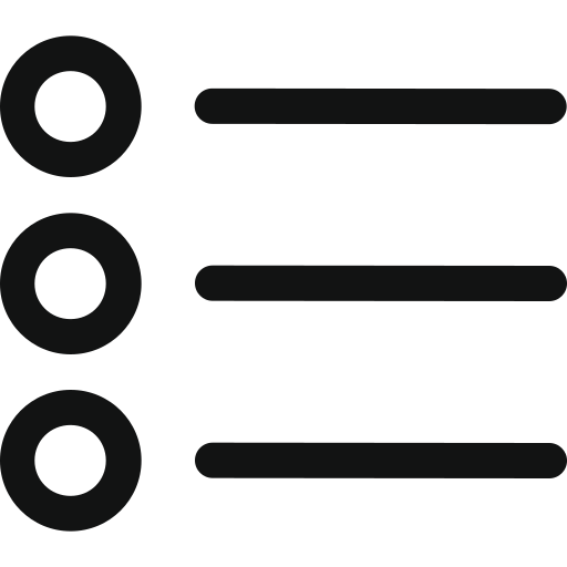 Bullet, details, list icon