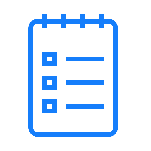 List, notebook icon
