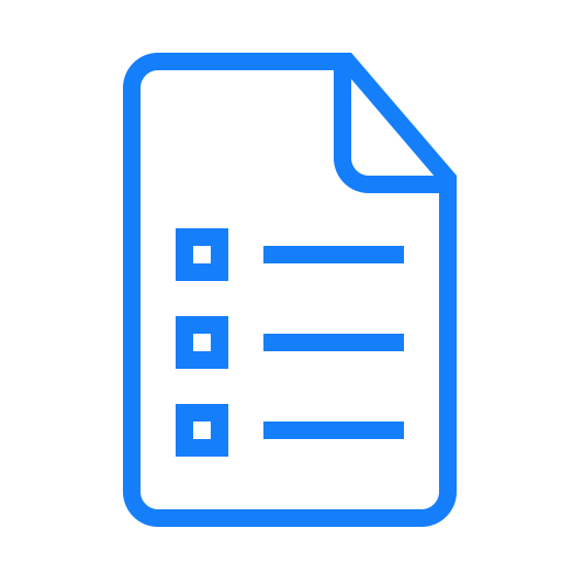 List, document icon
